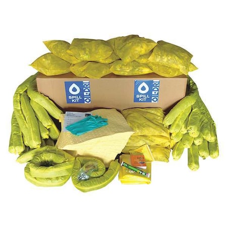 Oil-Dri Spill Kit, 78 gal Volume Absorbed per Kit, 95 gal Capacity, Box, Brown L90415RG