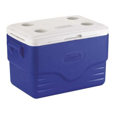 Coleman Personal Cooler, 36 qt, 46 Cans, Blue, White 6281A718G | Zoro
