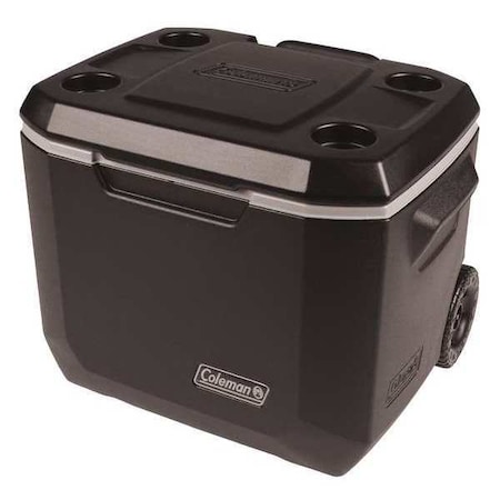 Coleman Wheeled Chest Cooler, 50 qt., Black 3000005145
