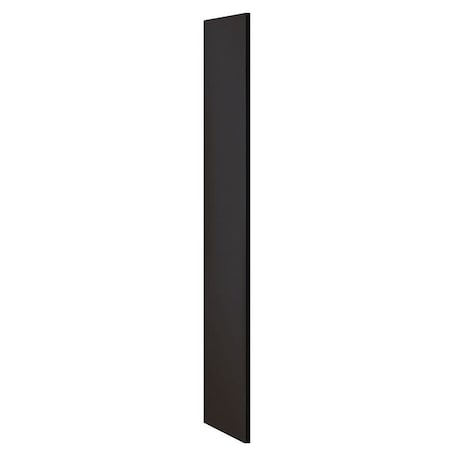 Salsbury Industries End Panel, Flat Top, D21 x H72, Black 33335BLK