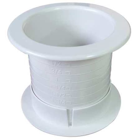 Fastcap Dual Sided Grommet, Wht, 2.5In DUALLY 2.5 SINGLE  WH