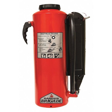 Badger Fire Extinguisher, 28.5 lb Capacity, Class BC , UL Rating120B:C , Carbon Dioxide B-30-PK
