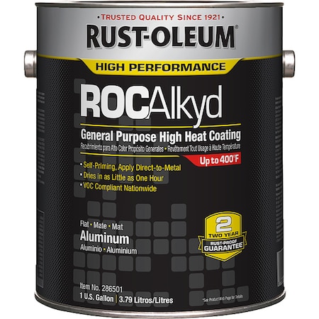 Rust-Oleum Heat Resistant Coating, 1gal 286501