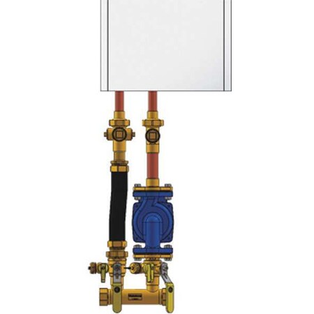 Webstone Boiler Inst Kit, 1in, 3/4inSWT, Flange Rght 4CF4-WH1R54