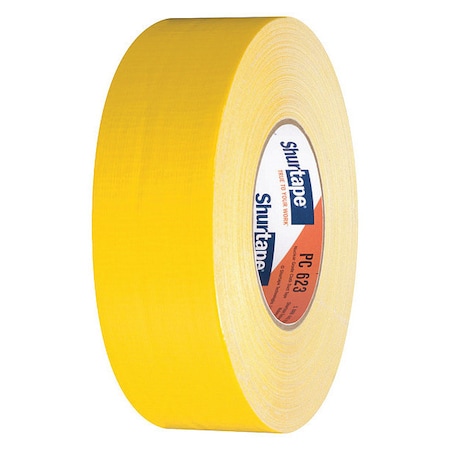 Shurtape DuctTape, Yellow, 60-1/8ydL, 1-7/8inW, PK24 203752