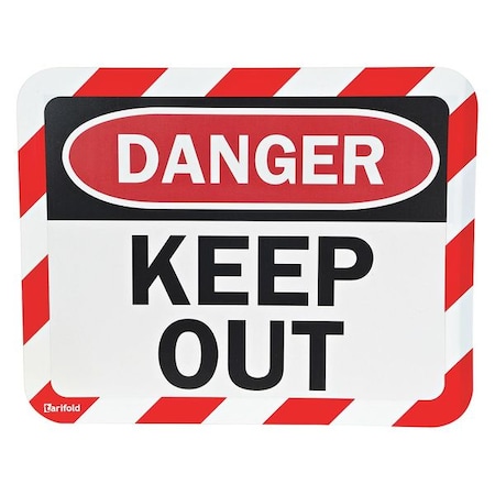 Tarifold Sign Holder, Magnetic, Keep Out, PK2 P194943KP