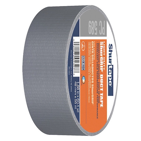 Shurtape Duct Tape, Silver, 60-1/8 yd L, 1-7/8 in W, PK24 152300