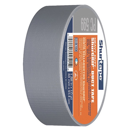 Shurtape Duct Tape, Silver, 60-1/8 yd L, 1-7/8 in W, PK24 105450