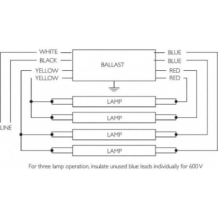 4 Light Ballast Wiring Diagram / Universal Lighting Technologies