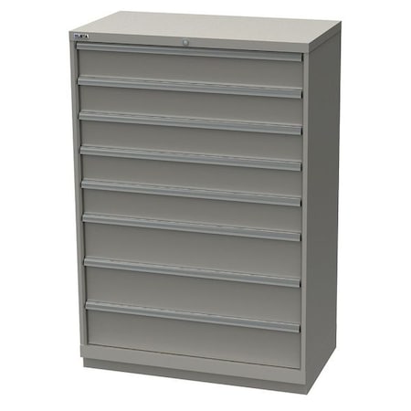 Lista ModDrwrCab, 57"x40.25"x22.5", LtGry, 8Drwr HS13-0801A-FTKALG