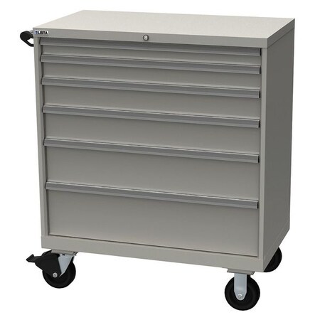 LISTA Modular Drawer Cabinet, 40 1/4 in W, 47 1/2 in H, 22 1/2 in D, Light Gray XSHS0900-0603MLG