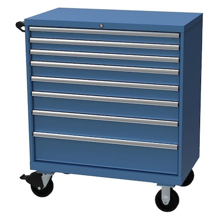 Lista Modular Drawer Cabinet, 40 1/4 in W, 47 1/2 in H, 22 1/2 in D, Bright Blue XSHS0900-0809MBB