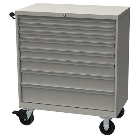 Lista Modular Drawer Cabinet, 40 1/4 in W, 47 1/2 in H, 22 1/2 in D, Light Gray XSHS0900-0809MLG
