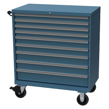 Lista Modular Drawer Cabinet, 40 1/4 in W, 47 1/2 in H, 22 1/2 in D, Classic Blue XSHS0900-0903MCB