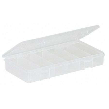 PLANO Compartment Box with 6 compartments, Plastic, 1 3/8 in H x 4-1/4 in W 3450-46