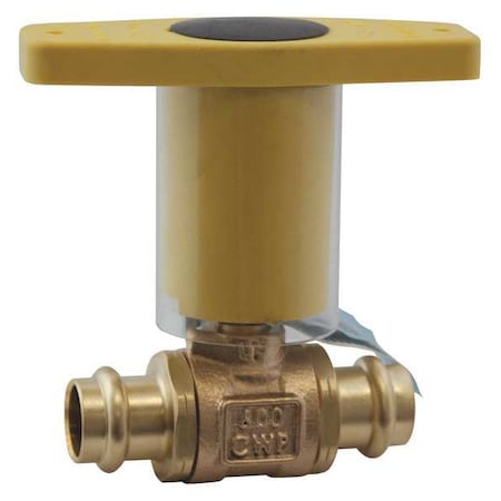 Apollo Valves 1-1/4" Press Bronze Ball Valve Inline 77WLF10611