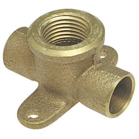 Nibco Drop Tee, Low-Lead Cast Bronze, C x C x C 711-5-LF 1/2