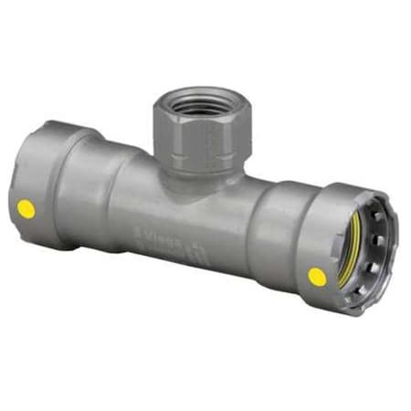 Viega Viega MegaPressG tee, 1-1/2" x 1-1/2" x 1/2" 25436