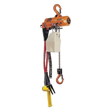 Harrington Air Chain Hoist, AH, 10 ft. Lift, 28 fpm AH300P-10