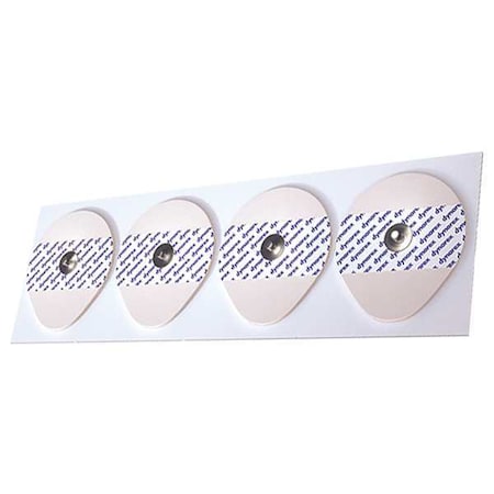 Dynarex Snap Electrodes, Adult, White, Foam, PK600 7102