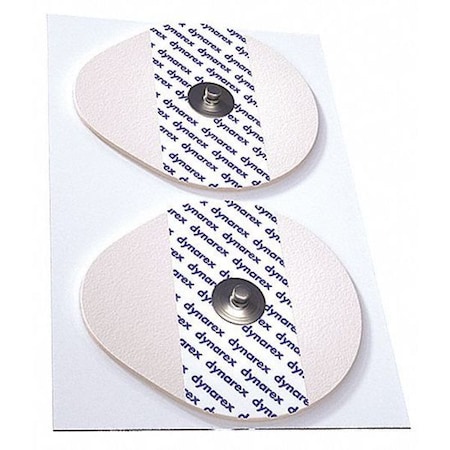Dynarex Snap Electrodes, Adult, White, Foam, PK600 7103