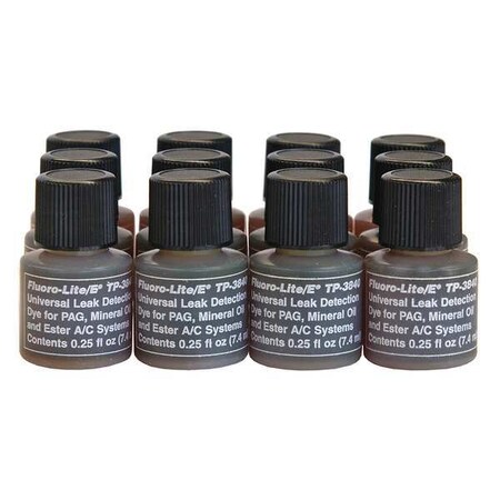 Tracerline TP3840-P12 UV Fluorescent A/C Dye – Universal/Ester Formula, 1 Oz Bottles (12-Pack)