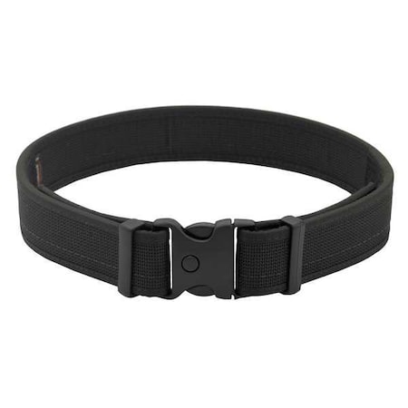 Uncle Mikes Duty Belt, Nylon, Black, XL, Buckle, Hook-and-Loop 87791
