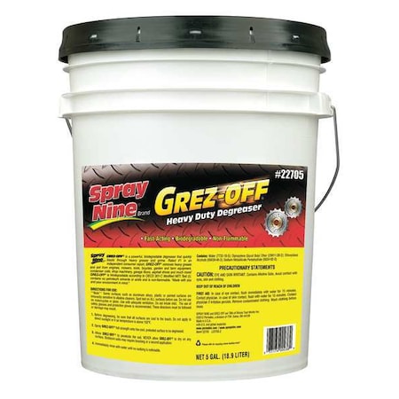 Spray Nine Degreaser, 5 Gal Pail, Liquid, Clear Orange 22705