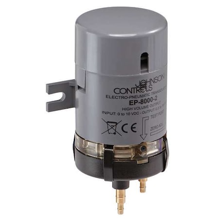 Johnson Controls Electronic Pneumatic Transducer, 5/32 in or 1/4 in Barb EP-8000-2