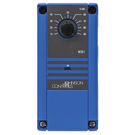 Johnson Controls Electronic Humidity Module, Open/Close on Rise, Surface or DIN rail W351AA-1C