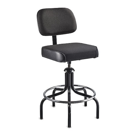 Bevco Vinyl Task Chair, 19" to 26", No Arms, Black 2300/5-BKF/V