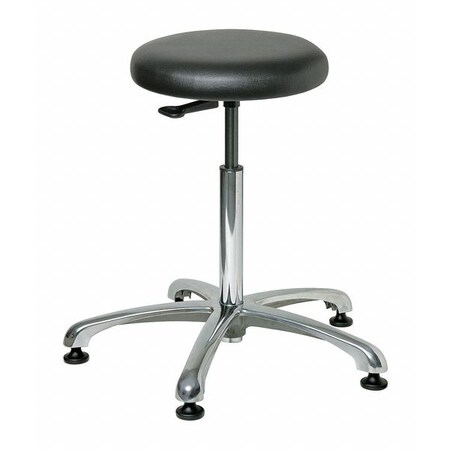 Bevco Backless Cleanroom Pneumatic Stool, 300 lb. Weight Limit, Black 3550C1V