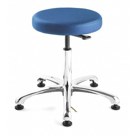 Bevco Blue Vinyl ESD Stool, 22-32" Seat Height 3550E-V-BL