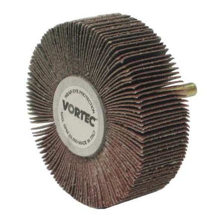 Weiler 3"x1"x80AO Wolverine Coated Abrasive Flap Wheel 1/4" Stem 30727V