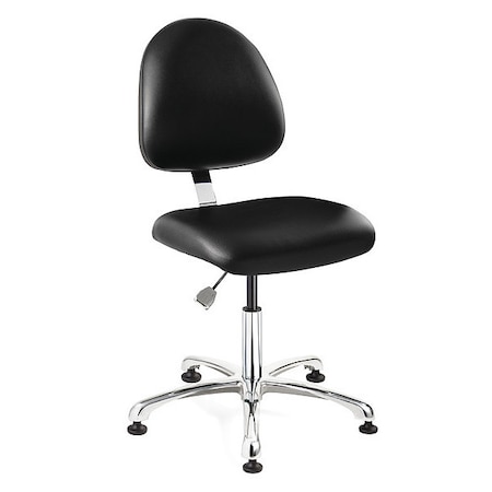 Bevco Vinyl Desk Chair, 15-1/2" to 21", No Arms, Black 9050M-S-BKV