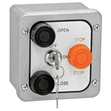 American Garage Door Supply Control Station, 3 Buttons, With Lockout 3BXL