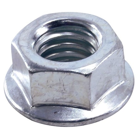 American Garage Door Supply Flanged Serrated Hex Nut, Zinc, PK16 NUTFZ14