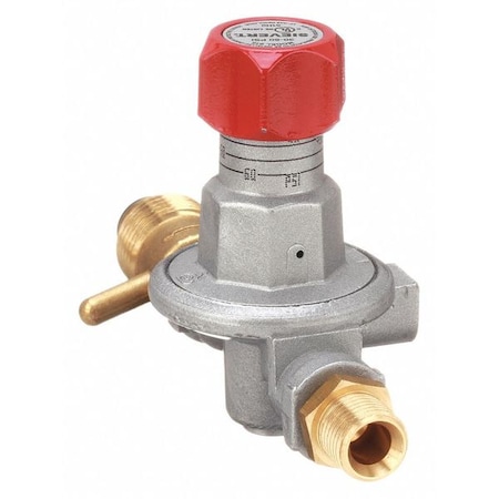 Sievert Adjustable Regulator, Propane, Single Stage, CGA 510, 0.885"-14 Inlet, 9/16"-18 Outlet, 15 to 60 psi 3061-23