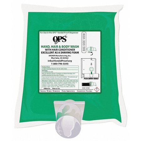 Ops Hand, Hair and Body Wash, PK2 1405-04G