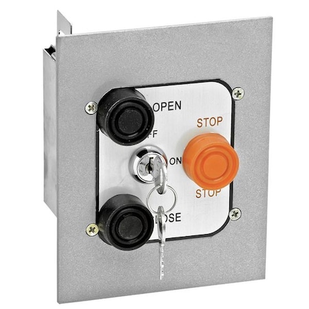 American Garage Door Supply Control Station, 3 Buttons, Flush Mount 3BFLM