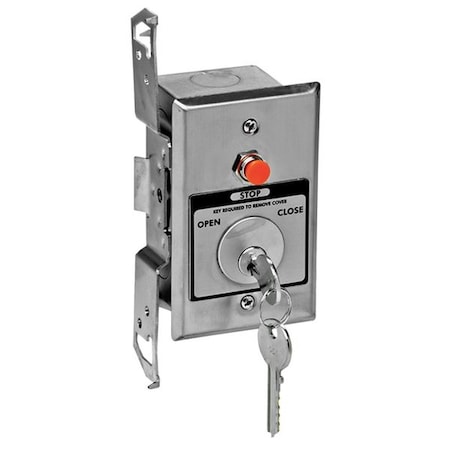 American Garage Door Supply Keyswitch, 2 Buttons, Tamperproof HBFST-1