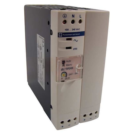 Schneider Electric Dc Power Supply, 100 to 240V AC, 110 to 220V DC, 48V DC, 144W, 3, Din Rail ABL7RP4803