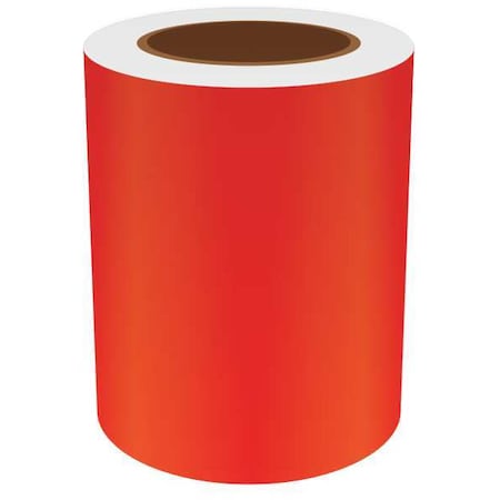 Vnm Signmaker ContinuousLabelStock, Red, Gloss, 6inW REFRD-3152