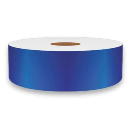 Vnm Signmaker ContinuousLabelStock, Blue, Gloss, 1inW REFBL-3254