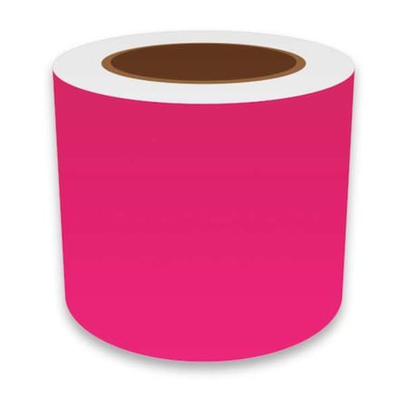 Vnm Signmaker ContinuousLabelStock, Pink, Gloss, 4inW FLUPK-31028