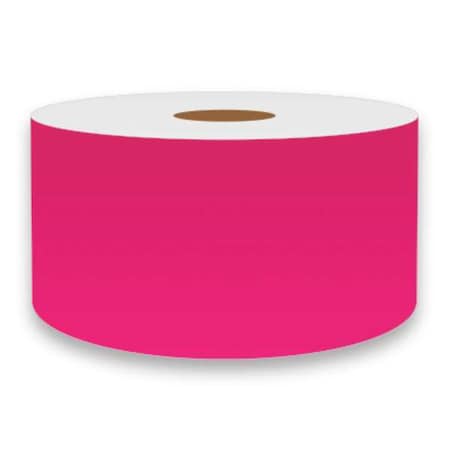 Vnm Signmaker ContinuousLabelStock, Pink, Gloss, 2inW FLUPK-3508
