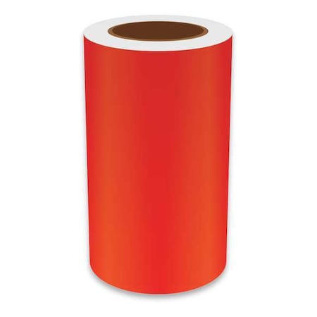 Vnm Signmaker ContinuousLabelStock, Red, Gloss, 8inW REFRD-3203