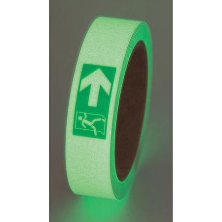 Incom Glow-in-the-Dark Marking Tape, Exit Right GT130EXR