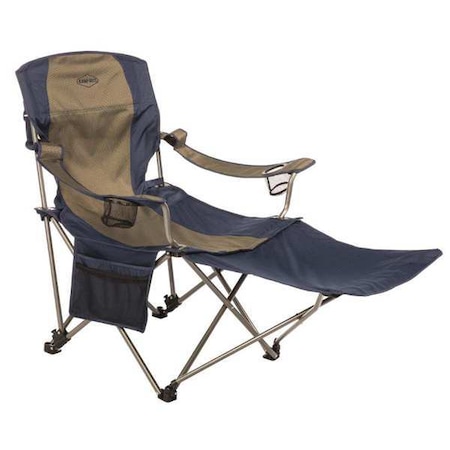 Kamp-Rite Tent Cot Chair, Blue/Gray, 49 in. L x 37 in. H CC231