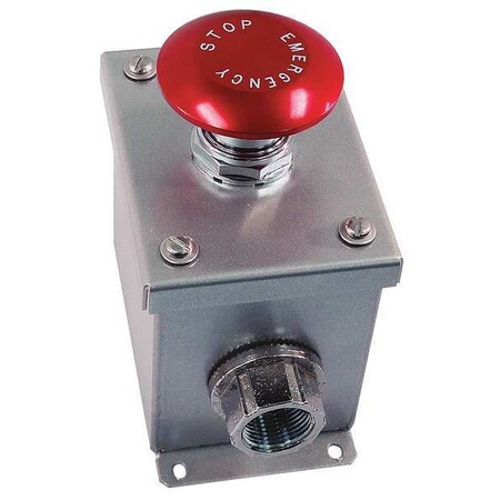 Hoffman Push Buttn Cntrol Station, 1NC, Mshrm Head M4XT5J63-1